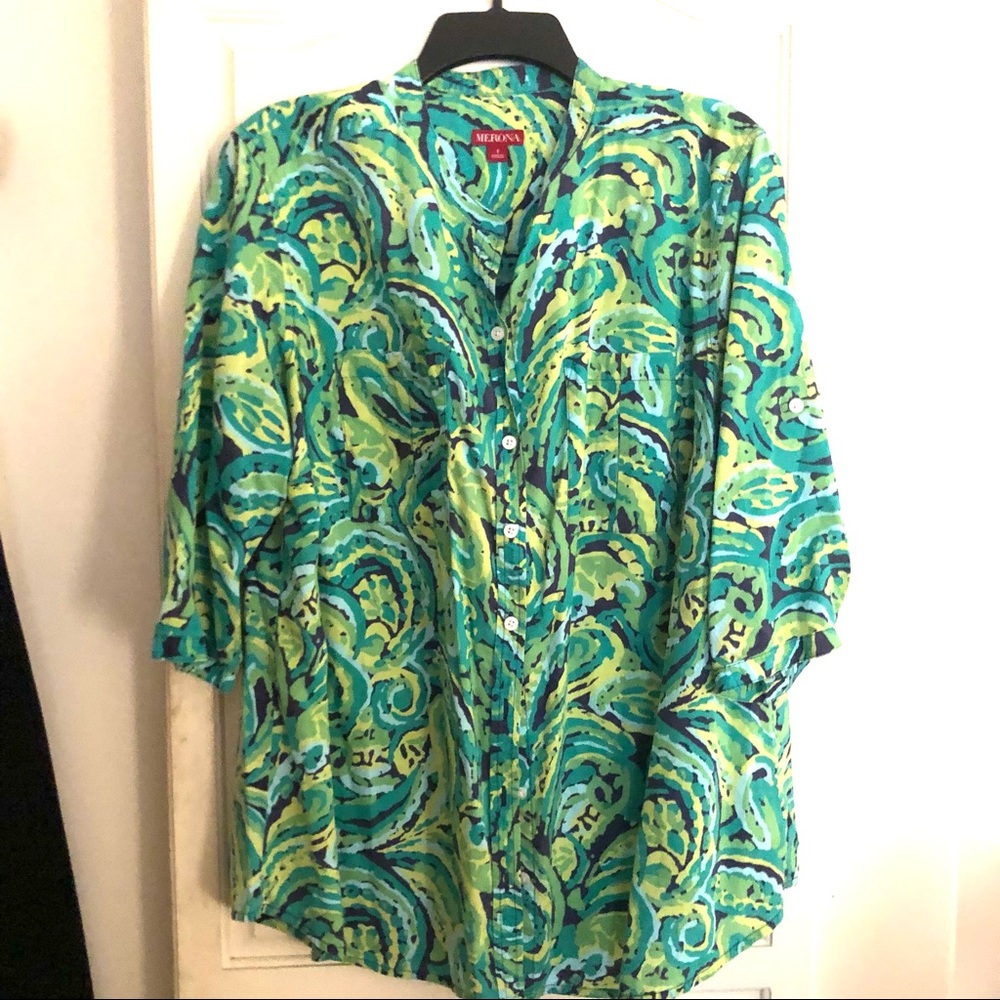 Merona print tunic lg